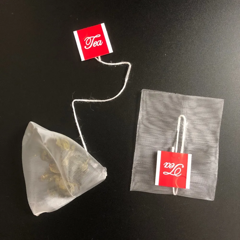 6*7cm Triangle Nylon Mesh Tea Bag With Label And String Tea Bags Buy Nylon Tea Bags,Triangle