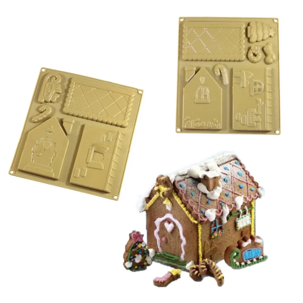 Silicone Christmas Gingerbread House Chocolate Baking Mold Kit Gingerbread Silicone Mold Buy