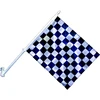 Wholesale Blank White Car Flags With Thick Plastic Pole