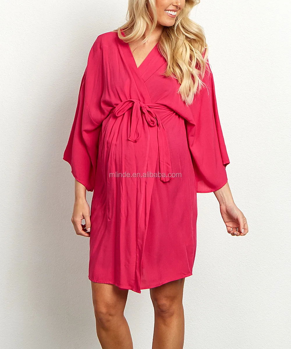 Wholesale Fashion Elegant Pregnant Women Long Sleeve Maternity Dressing