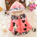 New 2015 Autumn Winter Children Minnie Hoodies Jacket Coat Baby Girls Clothes Kids Toddler Outerwear Warm