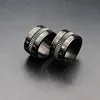 ZJ107 Black Number Rotate Ring Designs, Stainless Steel Cock Rings Jewelry Women