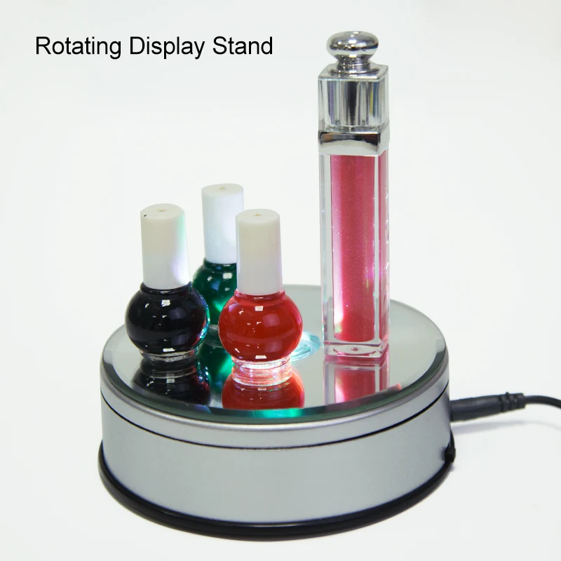 Small Rotating Display Stands Turntable With Light,Watch Jewelry