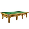 High Quality 12ft Solid Wood With Steel Cushion Snooker Pool Table