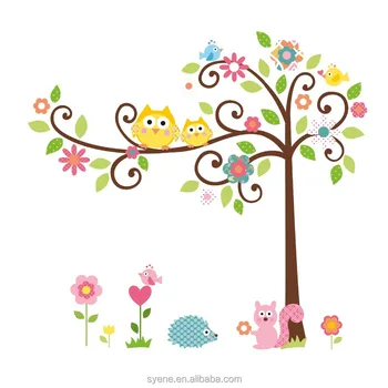 Scroll Wall Art new hot 3d removable swing owl birds colorful scroll tree wall art Scroll Wall Art new hot 3d removable swing owl birds colorful scroll tree wall art