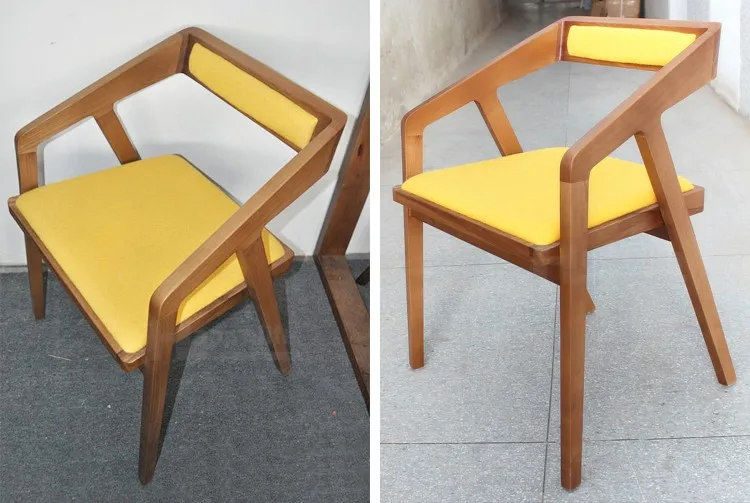 Commercial Restaurant Furniture Walnut Color Wood Chairs Furniture Made