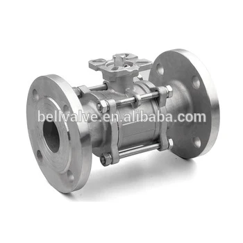 4 Inch Stainless Steel Ss304 3 Piece Flanged Ball Valve - Buy 3 Piece