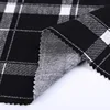 Custom design check plain coloured jacquard women clothing fabric