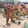 color red dinosaur costume dinosaure simulation attractive and entertain