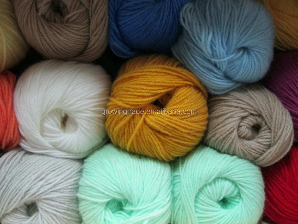 Hot Selling 50 Acrylic Wool Blended Yarn For Knitting On Ball Buy