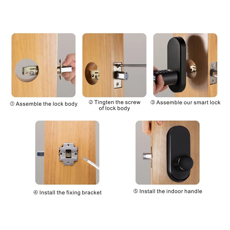 fingerprint door lock with deadbolt