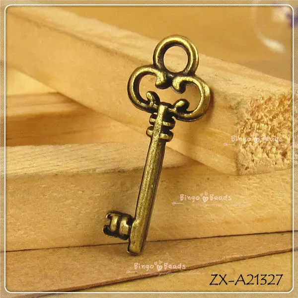 Skeleton Keys Antique Bronze Brass Skeleton Keys Vintage Style Large ...