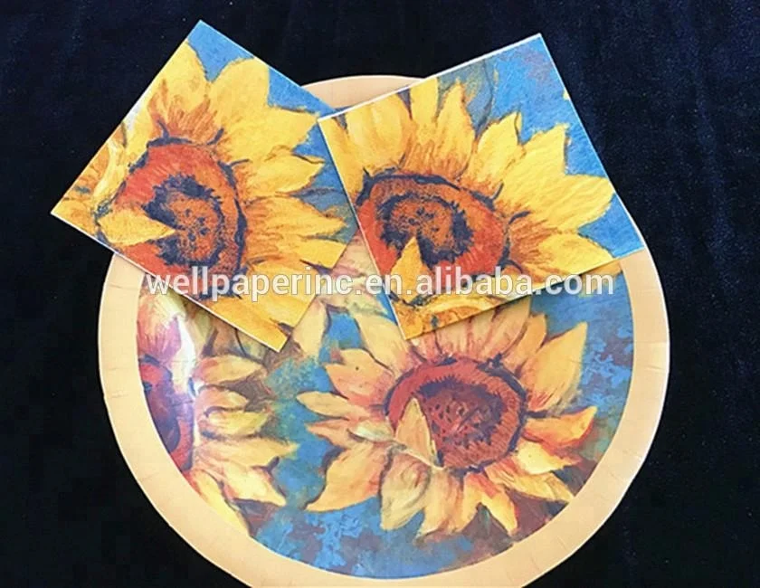 floral paper plates bulk