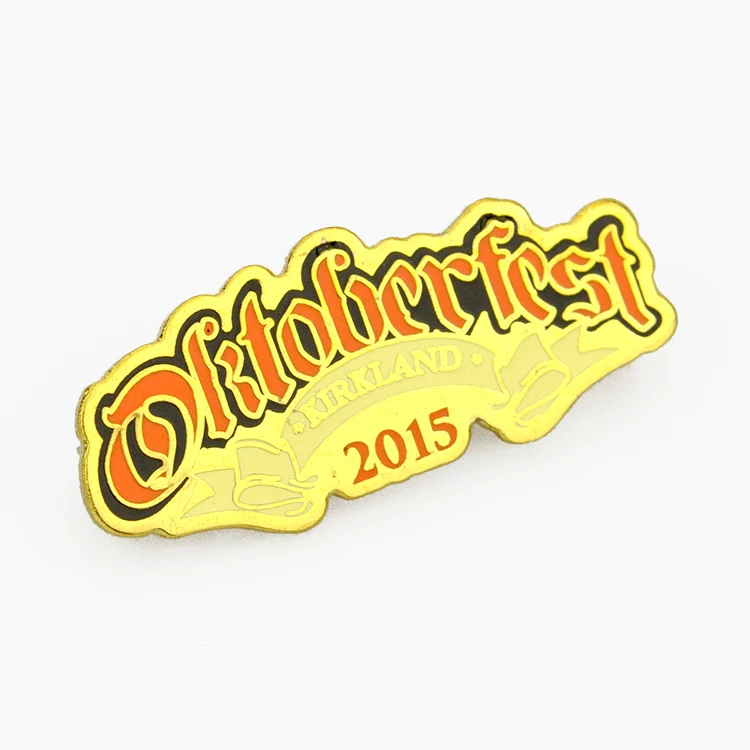 Zhongshan pin factory supply cheap customized metal badge clip safety pin