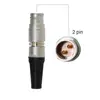 Compatible FGG.PHG 2B 302, straight plug/free socket,Key(G),multilpole 2 pin Push-Pull Metal Connector