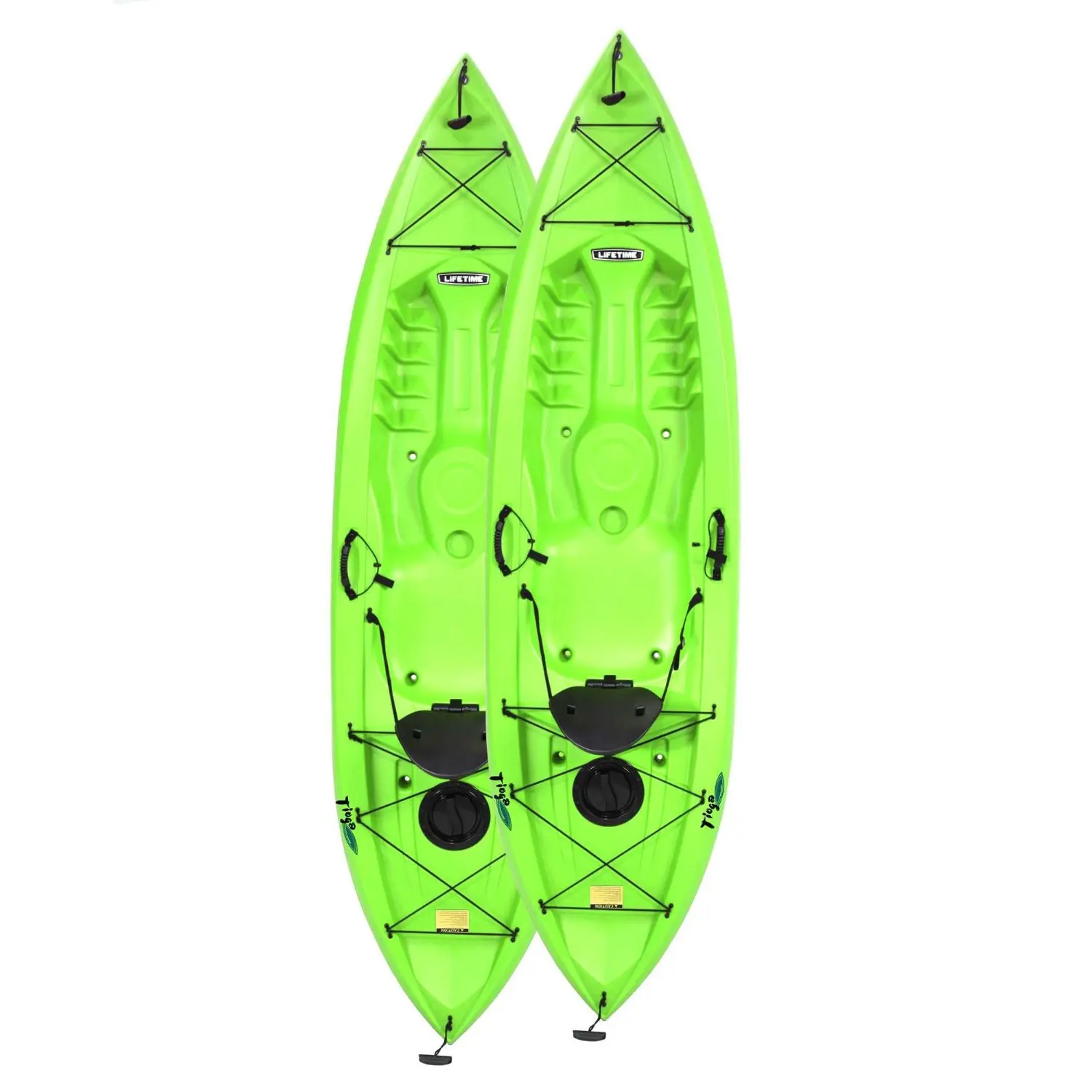 lifetime 8 daylite kayak orange with bonus paddle