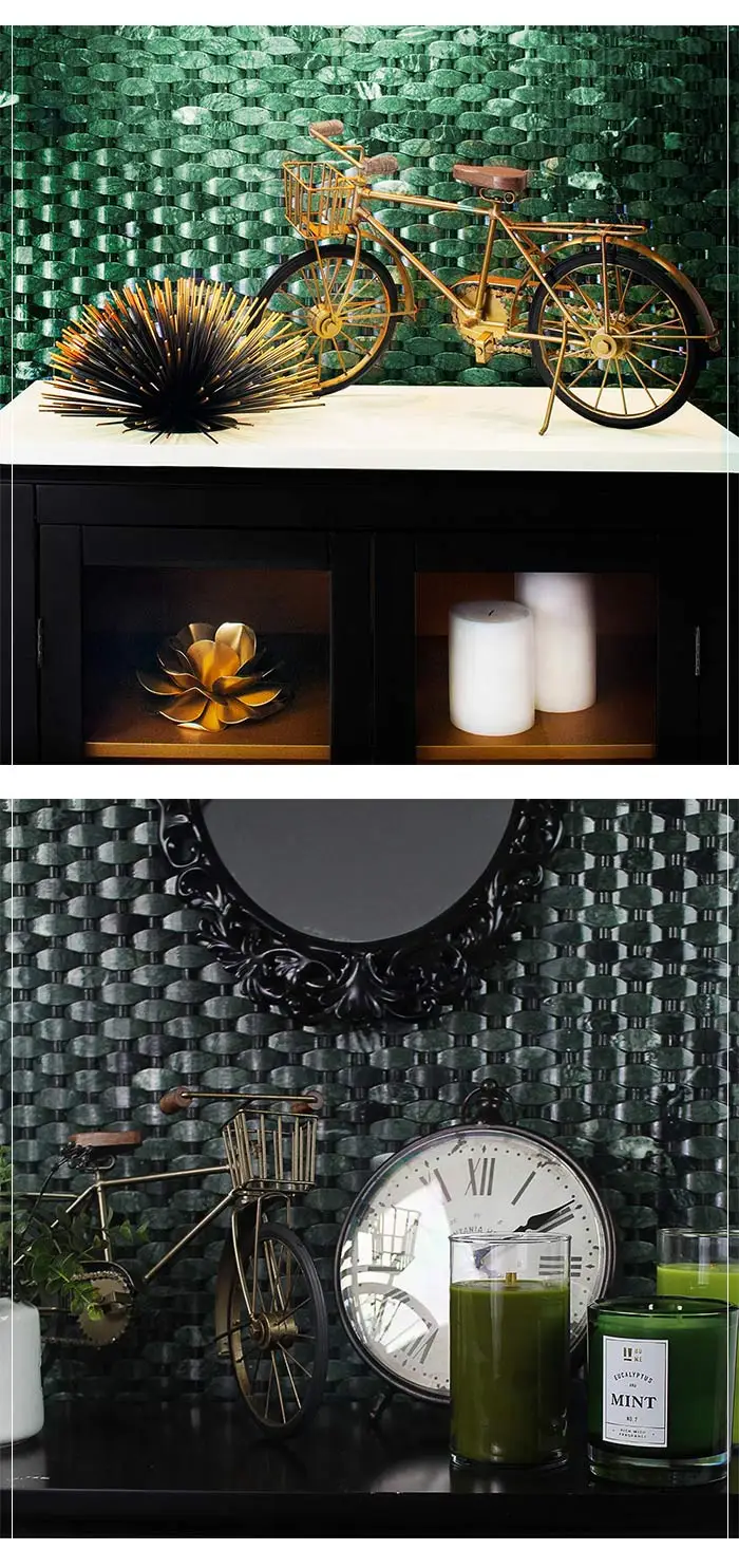 Crema Marfil Marble Polished 3D Herringbone Mosaic Tiles