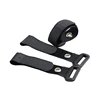 hook and loop strap plastic buckle / Adjustable hook and loop fastener strap with metal corns eyelet buttons