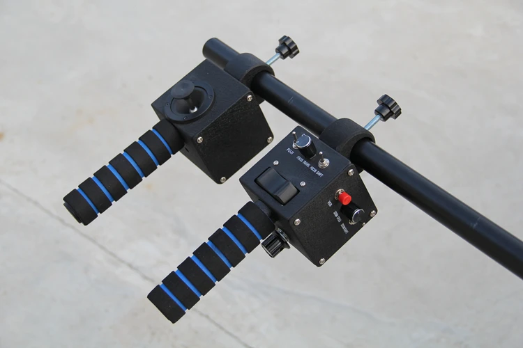 Original 12 Meter 154mm Triangle Camera Jimmy Jib Crane With 2 Axis Ptz