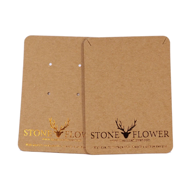 Custom Printed Necklace Holder Hanging Thick Paper Jewelry Display Card Buy Luxury Earring