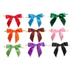 Colorful ribbon bow with wire twist tie
