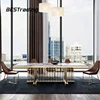 Wholesale stainless steel dining table base for dining room furniture marble dining table set with 8 seater