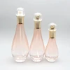 Wholesale free sample 3ml 50ml 100ml lovely lotion bottle pink clear unique lotion bottles