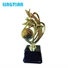 LINGTIAN Suppliers Custom Metal Crafts Shining Gold Dance Trophies