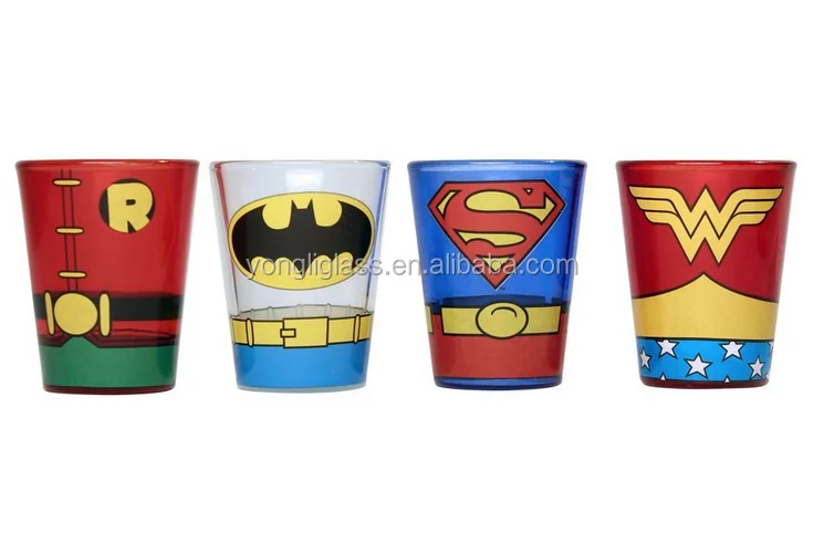 Awesome vodka shot glass with full wrap printing souvenir shot glass