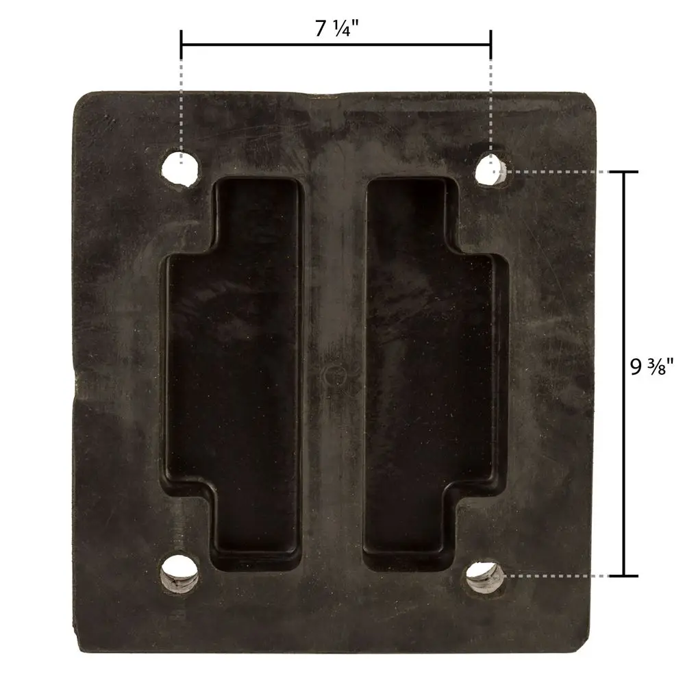 4" Deep Molded Rubber Dock Bumper With Plastic Face Buy Loading Dock