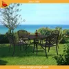 Garden Cast Aluminum Patio 5 Piece Table Set/dining set