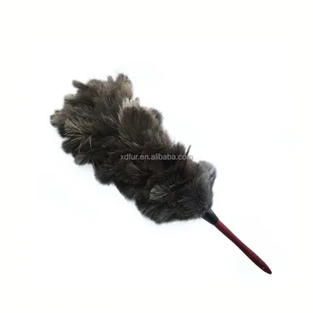 black ostrich feather duster