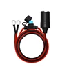 Supply Cord 12V 16AWG Heavy Duty Cable Accessory 15A Fused DC Power 12 24 Volt Socket for Car Tire Inflator Air Pump