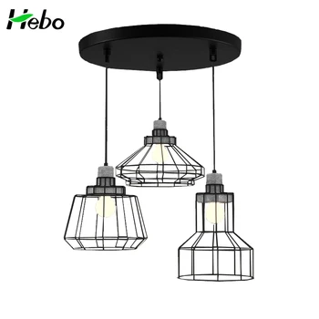 Adjule 3 Lights Concrete Iron Wire Cage Pendant Lamp Retro Light Fixtures In China Made Of Adjule 3 Lights Concrete Iron Wire Cage Pendant Lamp Retro Light Fixtures In China Made Of