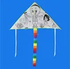 DIY graffiti-filled drawing teaching hand-painted kites hand-made blank new advertising kite fashion kite