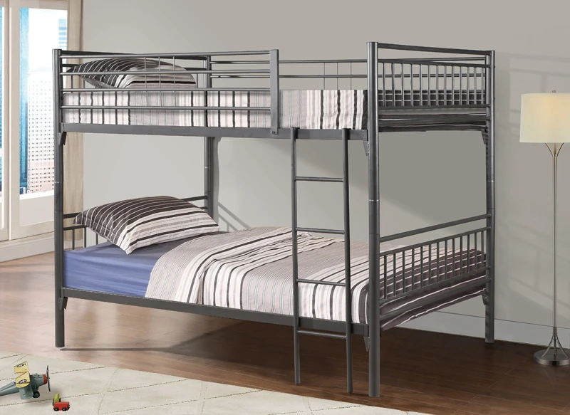 Movable Ladder Convertible Double Decker Bed Adult Metal Bunk Bed - Buy ...