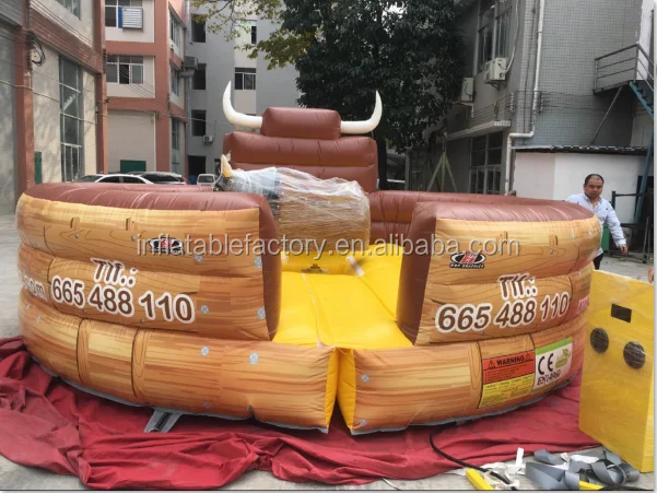 Bucking bronco riding inflatable mechanical rodeo bull sport games