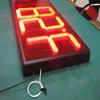 Stability 8.888 red color 16inch led time display /led gas price sign