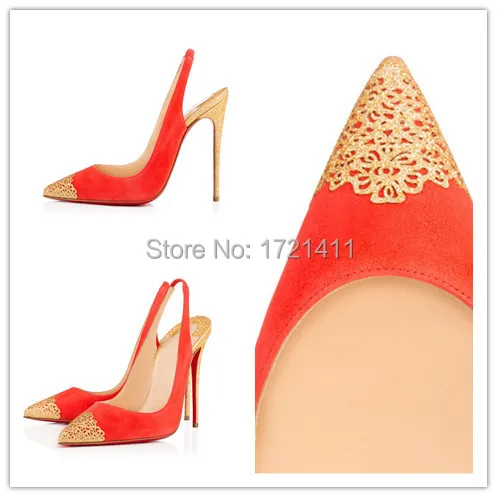 cheap orange heels