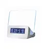 Zogift new luminous Reminder blue light led fluorescent Scribble Writing message memo board digital alarm clock with 4 port usb