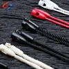 Low MOQ OEM Brand Logo Custom Name Snap Lock Plastic Hang Tag Clips with Ribbon String for Garment