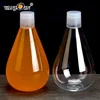 350ML Food Grade Water Drop Shape Empty Pet Juice Bottles