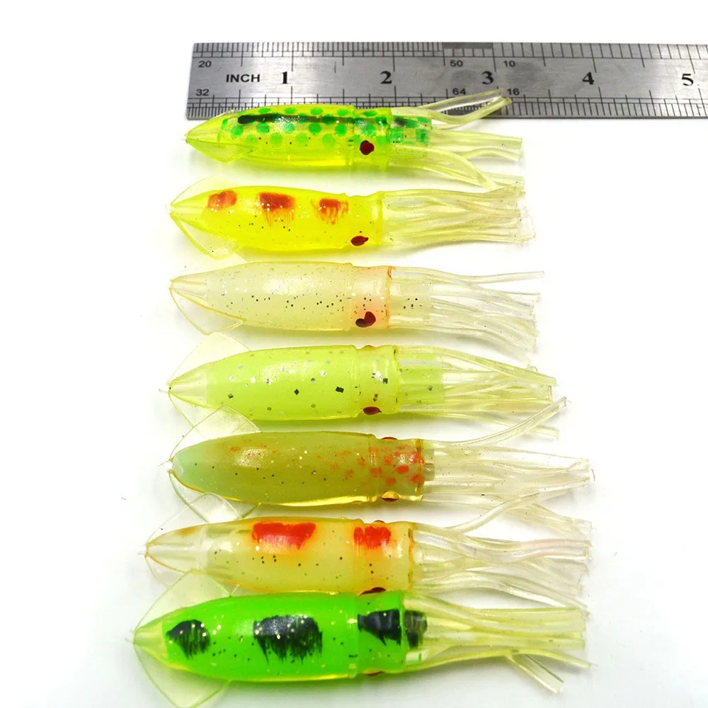 45 NEW Soft Trolling Big Game Lure Bait Skirt 3" Lures