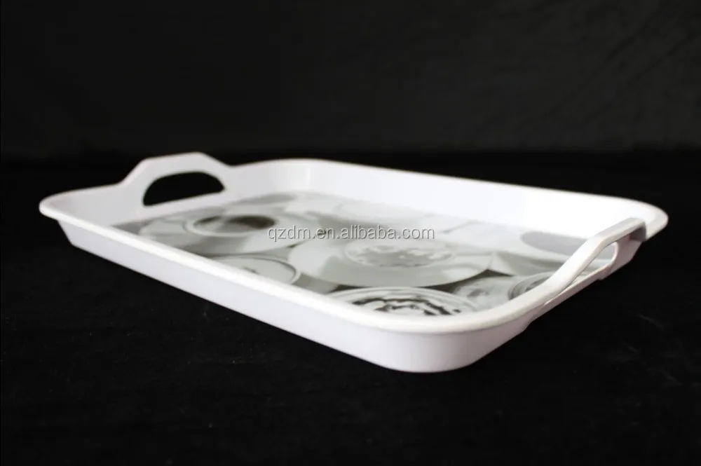 Handles Plastic serving tray,Melamine food tray