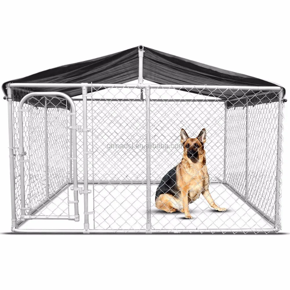 10x10x6 Foot Classic Galvanized Outdoor Dog Kennel/metal Dog Run Cage