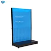 Blue store display rack metal hardware and tool display shelf with hooks