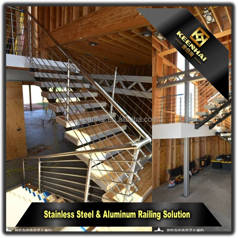 Customed Diseños modernos de Acero Inoxidable Pasamanos de Escalera