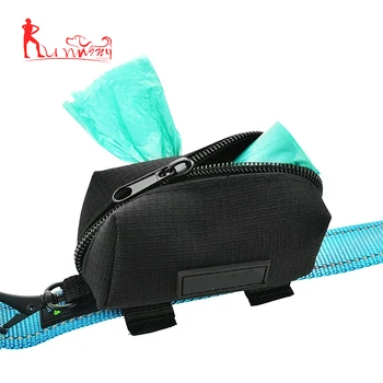 Dog Bag Dispenser Holder Leash Attachment Holeder No Dangle Waste Product On