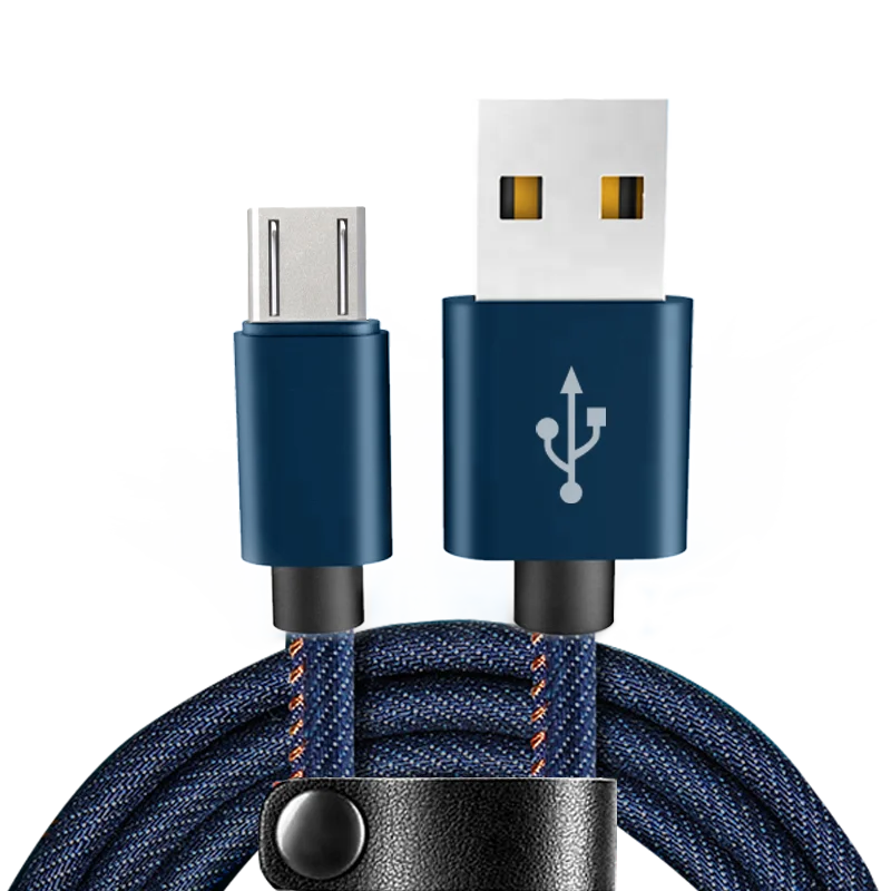 
Wholesale Cheap Jean Denim Fast Charging USB Cable for Android 