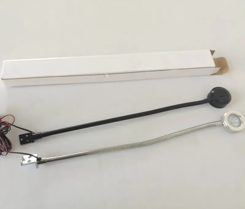 12V 3W LED GOOSENECK WALL READING LIGHT